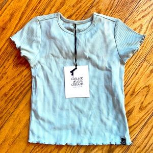 NWT deux par deux ribbed tee size 5